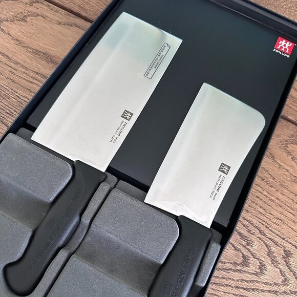 NWT! ZWILLING J.A.Hanckels 7" Chinese Chef's Knife + 6" Meat Cleaver Set - Picture 1 of 3